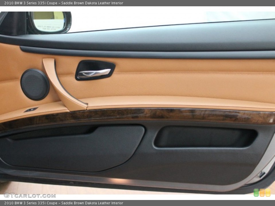 Saddle Brown Dakota Leather Interior Door Panel for the 2010 BMW 3 Series 335i Coupe #78244210