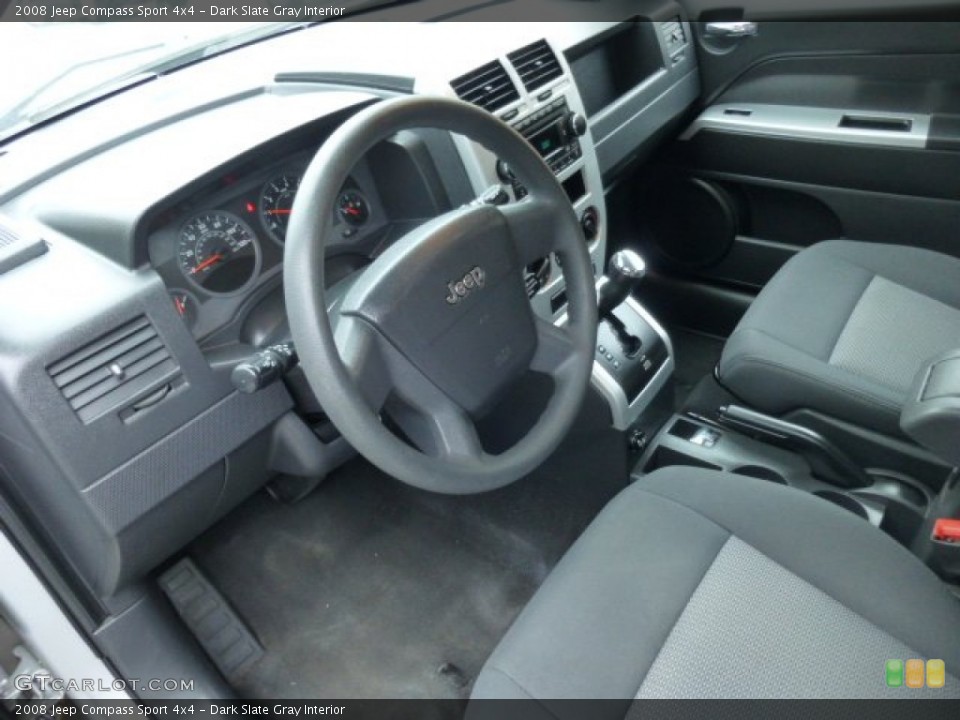 Dark Slate Gray Interior Prime Interior for the 2008 Jeep Compass Sport 4x4 #78244233