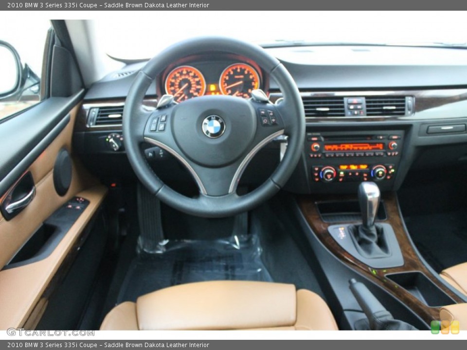 Saddle Brown Dakota Leather Interior Dashboard for the 2010 BMW 3 Series 335i Coupe #78244293