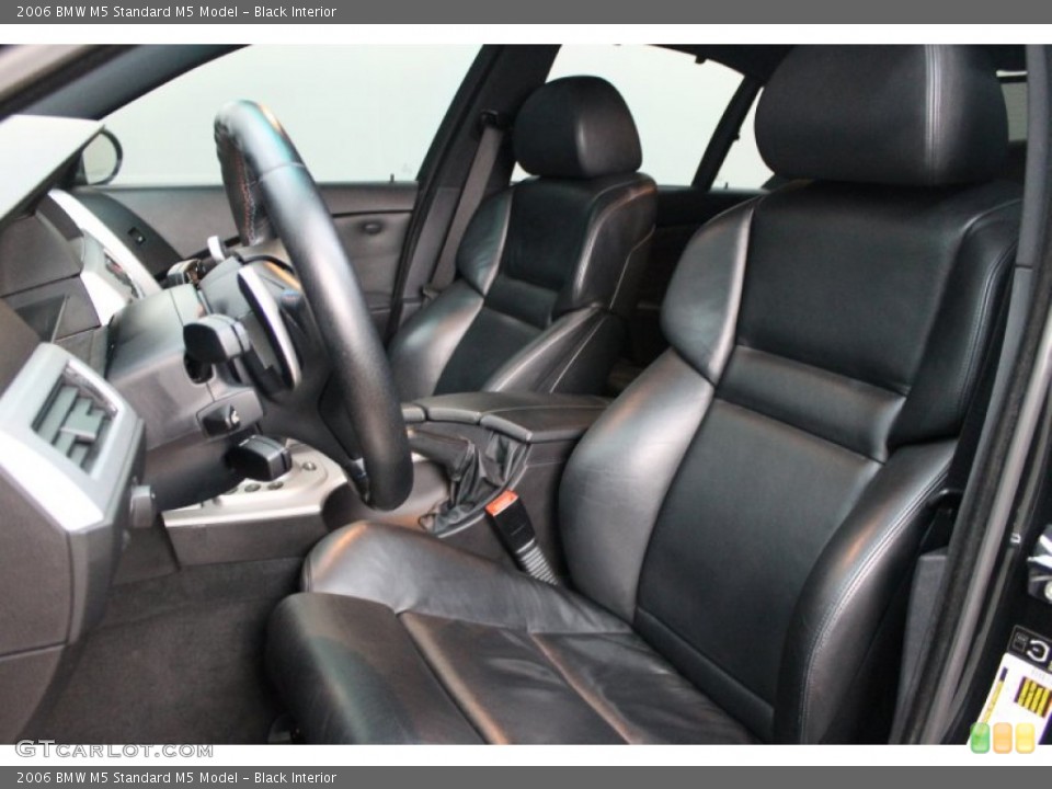 Black Interior Front Seat for the 2006 BMW M5  #78244777