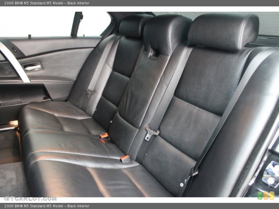 Black Interior Rear Seat for the 2006 BMW M5  #78244816