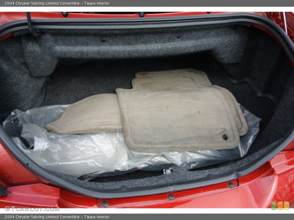 Taupe Interior Trunk for the 2004 Chrysler Sebring Limited Convertible #78245067