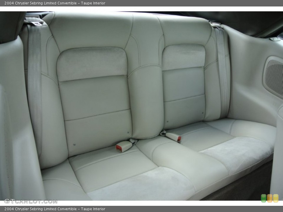 Taupe Interior Rear Seat for the 2004 Chrysler Sebring Limited Convertible #78245083