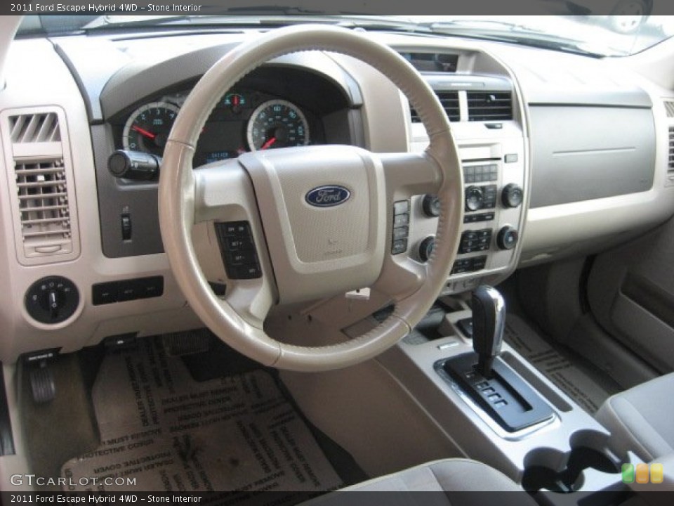 Stone Interior Dashboard for the 2011 Ford Escape Hybrid 4WD #78245260