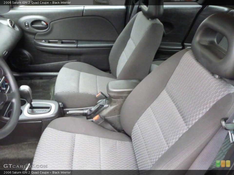 Black Interior Photo for the 2006 Saturn ION 2 Quad Coupe #78245764