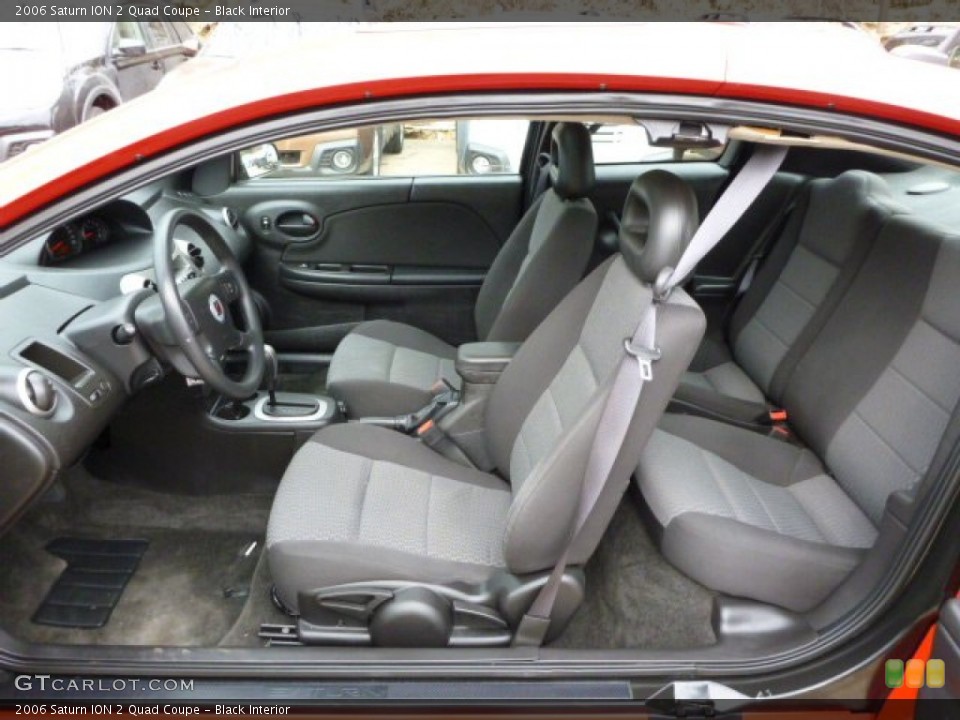 Black Interior Photo for the 2006 Saturn ION 2 Quad Coupe #78245819