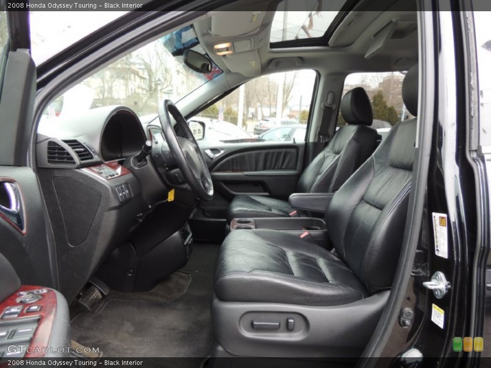 Black 2008 Honda Odyssey Interiors