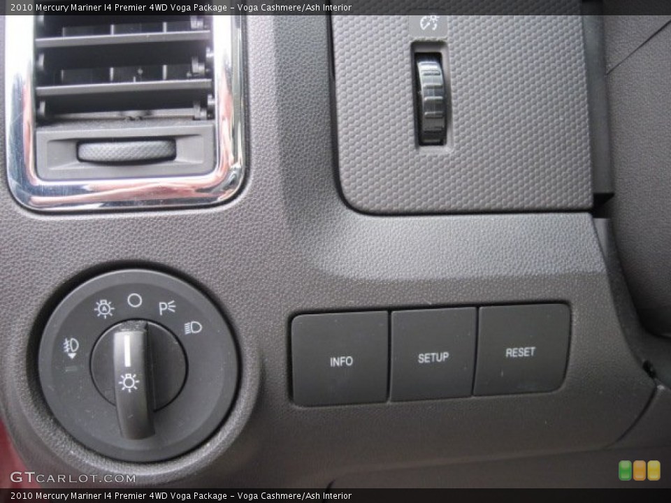 Voga Cashmere/Ash Interior Controls for the 2010 Mercury Mariner I4 Premier 4WD Voga Package #78246520