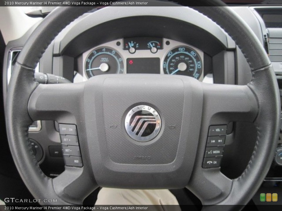 Voga Cashmere/Ash Interior Steering Wheel for the 2010 Mercury Mariner I4 Premier 4WD Voga Package #78246541