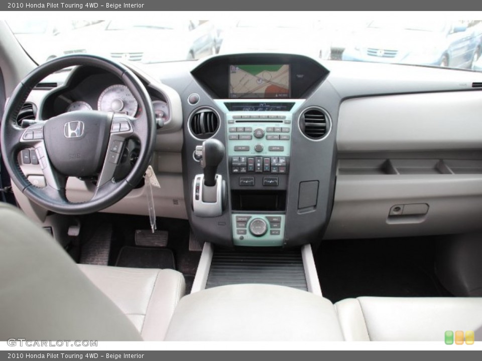 Beige Interior Dashboard for the 2010 Honda Pilot Touring 4WD #78246622
