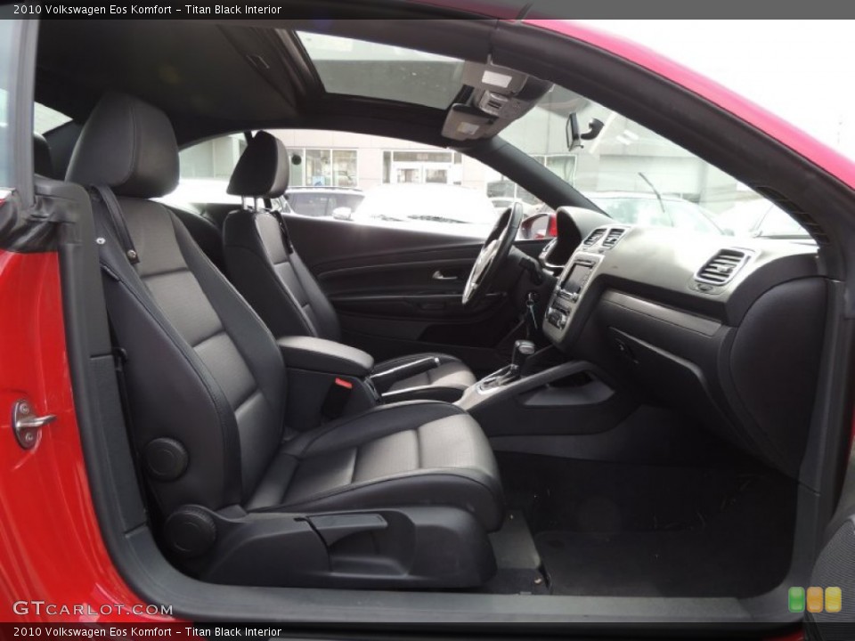 Titan Black Interior Front Seat for the 2010 Volkswagen Eos Komfort #78246742