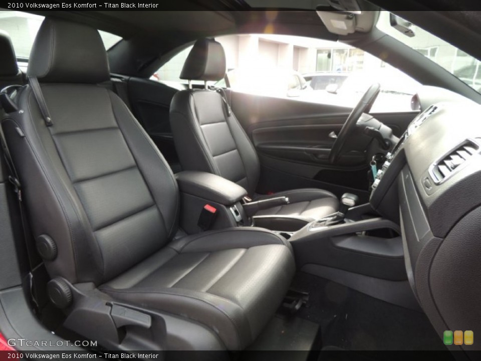 Titan Black Interior Front Seat for the 2010 Volkswagen Eos Komfort #78246757