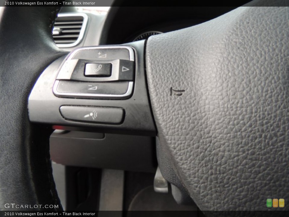 Titan Black Interior Controls for the 2010 Volkswagen Eos Komfort #78246937