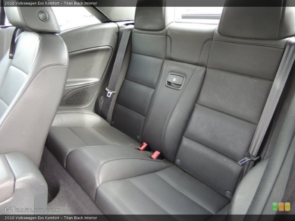 Titan Black Interior Rear Seat for the 2010 Volkswagen Eos Komfort #78246990