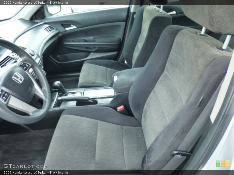 Black Interior Front Seat for the 2009 Honda Accord LX Sedan #78247706