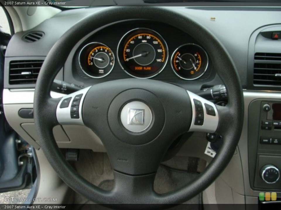 Gray Interior Steering Wheel for the 2007 Saturn Aura XE #78247727