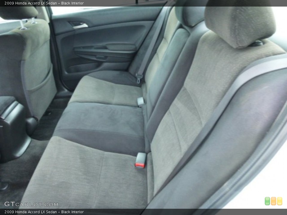 Black Interior Rear Seat for the 2009 Honda Accord LX Sedan #78247728