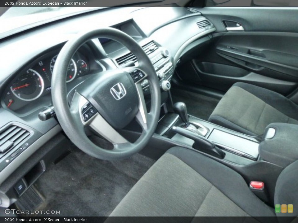 Black 2009 Honda Accord Interiors