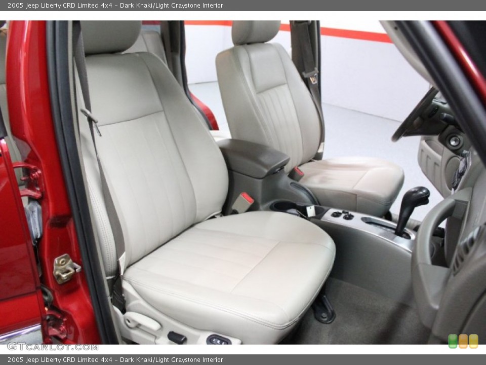Dark Khaki/Light Graystone Interior Front Seat for the 2005 Jeep Liberty CRD Limited 4x4 #78248263