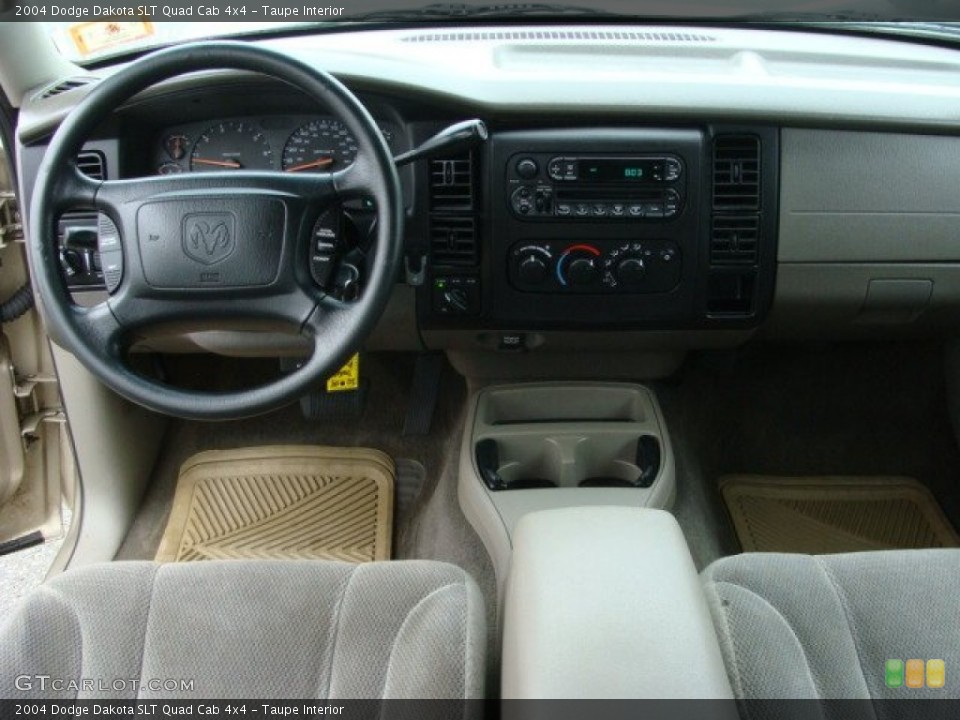 Taupe Interior Dashboard for the 2004 Dodge Dakota SLT Quad Cab 4x4 #78248316