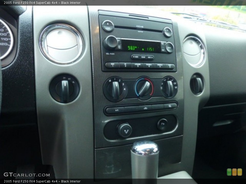 Black Interior Controls for the 2005 Ford F150 FX4 SuperCab 4x4 #78248325
