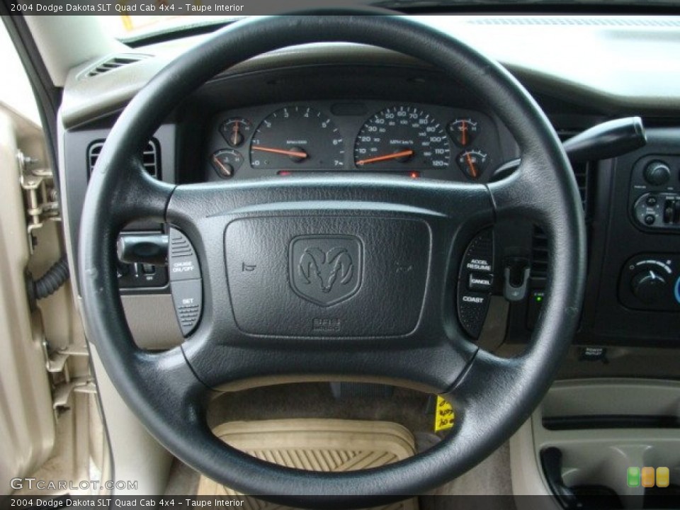 Taupe Interior Steering Wheel for the 2004 Dodge Dakota SLT Quad Cab 4x4 #78248335