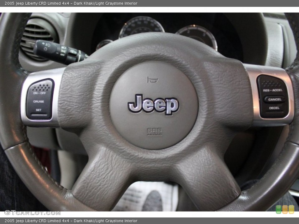 Dark Khaki/Light Graystone Interior Steering Wheel for the 2005 Jeep Liberty CRD Limited 4x4 #78248444