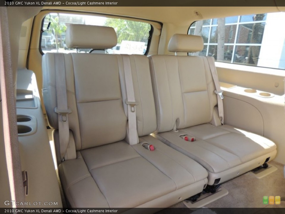 Cocoa/Light Cashmere Interior Rear Seat for the 2010 GMC Yukon XL Denali AWD #78248674