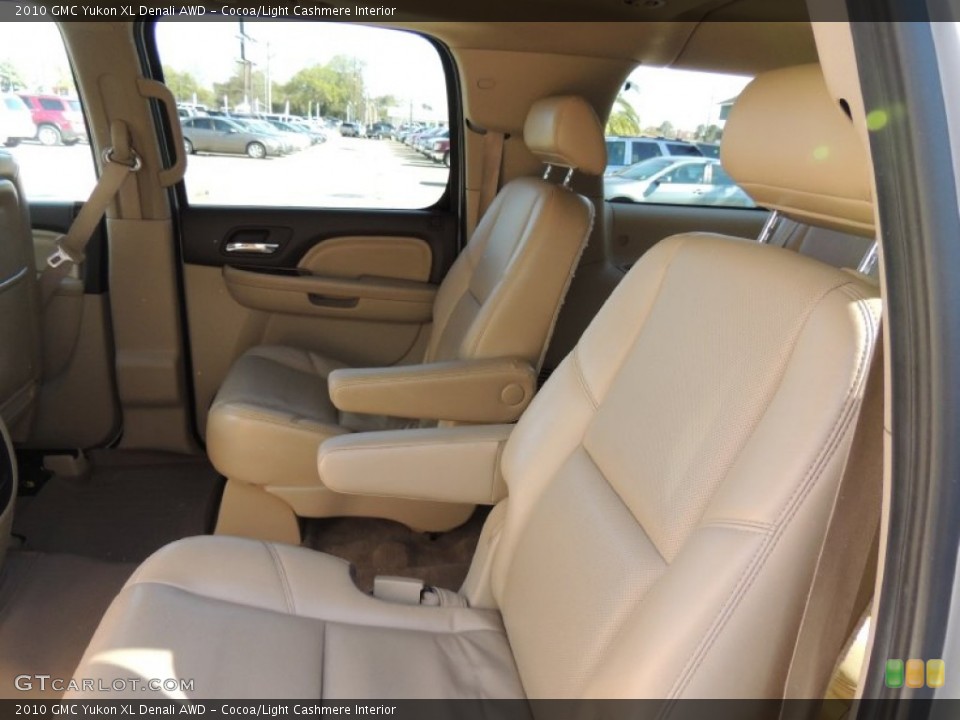Cocoa/Light Cashmere Interior Rear Seat for the 2010 GMC Yukon XL Denali AWD #78248759