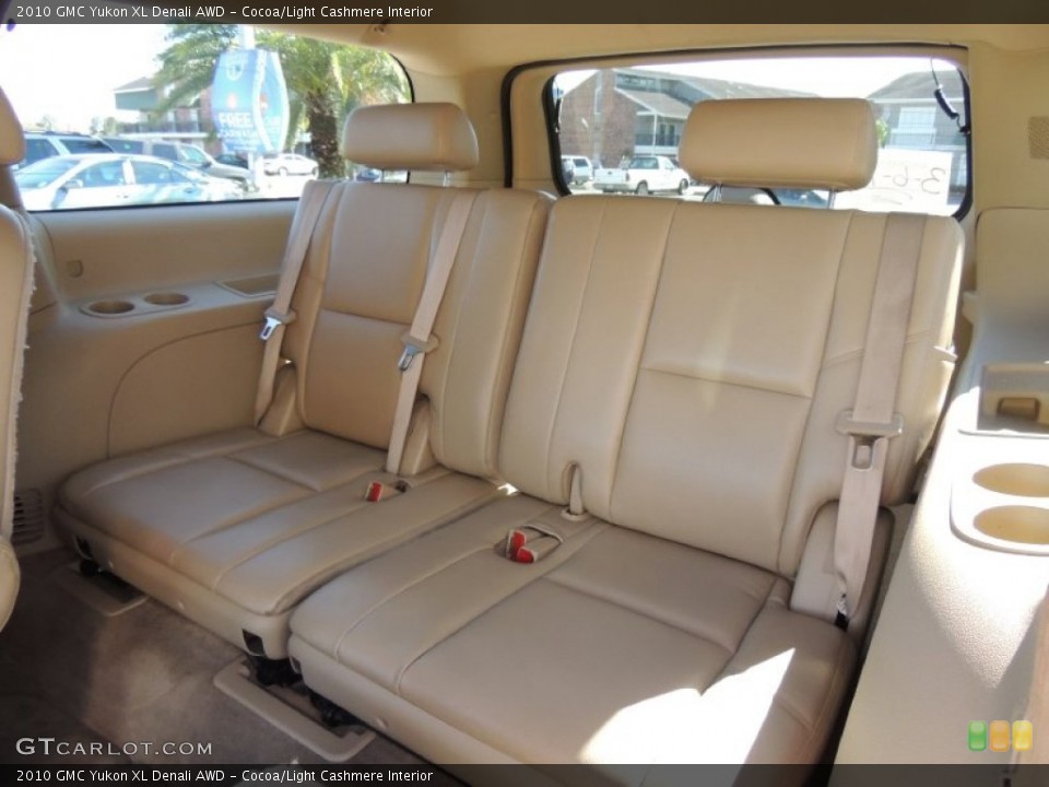 Cocoa/Light Cashmere Interior Rear Seat for the 2010 GMC Yukon XL Denali AWD #78248781