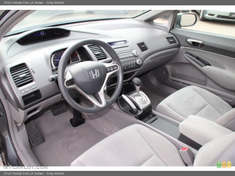 Gray Interior Prime Interior for the 2010 Honda Civic LX Sedan #78249050