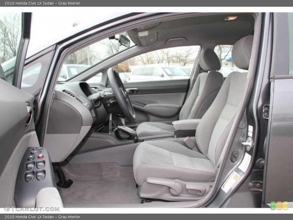 Gray Interior Front Seat for the 2010 Honda Civic LX Sedan #78249079