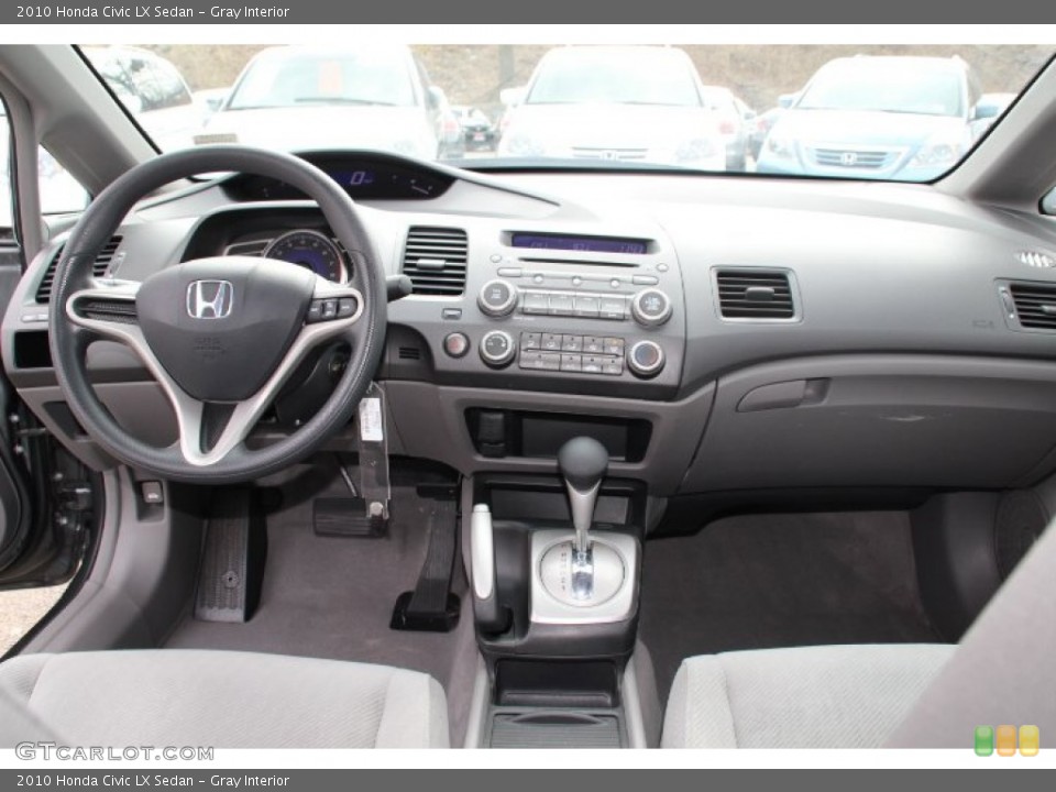 Gray Interior Dashboard for the 2010 Honda Civic LX Sedan #78249091