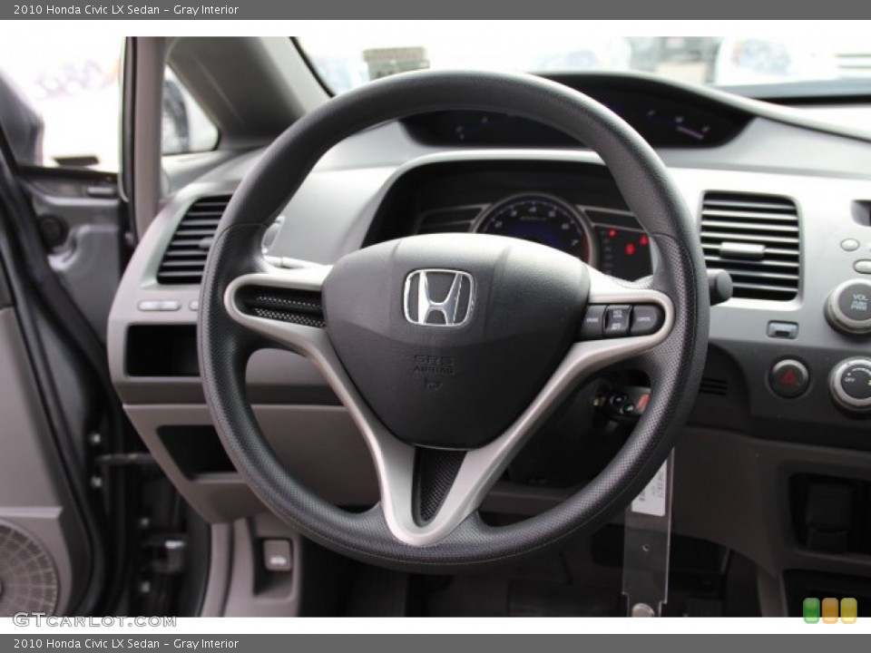 Gray Interior Steering Wheel for the 2010 Honda Civic LX Sedan #78249142