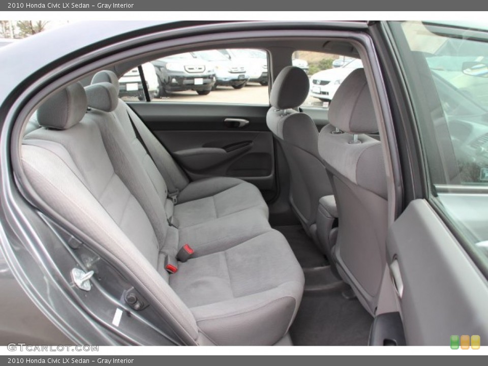 Gray Interior Rear Seat for the 2010 Honda Civic LX Sedan #78249216