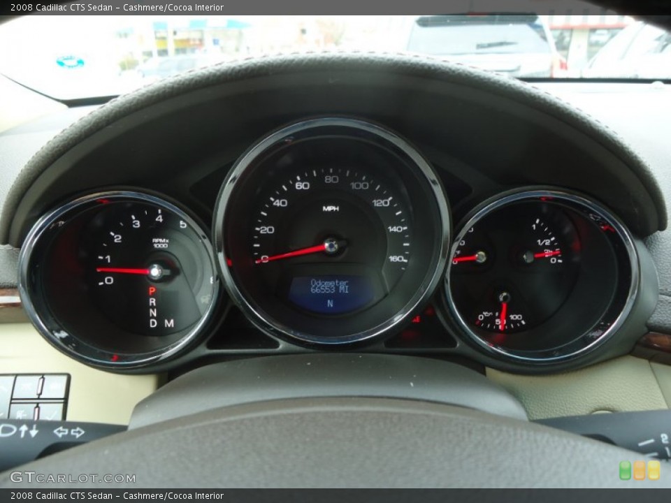 Cashmere/Cocoa Interior Gauges for the 2008 Cadillac CTS Sedan #78249331