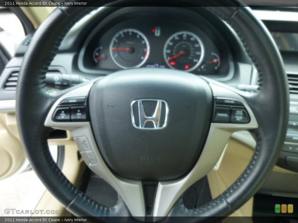 Ivory Interior Steering Wheel for the 2011 Honda Accord EX Coupe #78249664