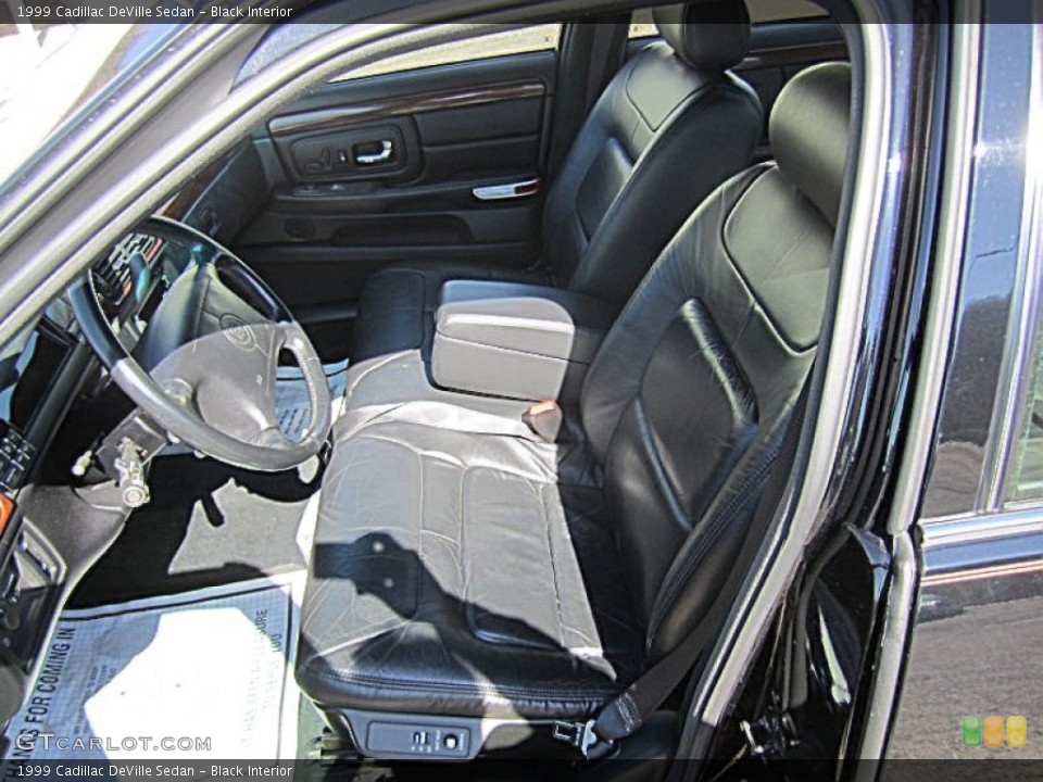 Black Interior Front Seat for the 1999 Cadillac DeVille Sedan #78249714