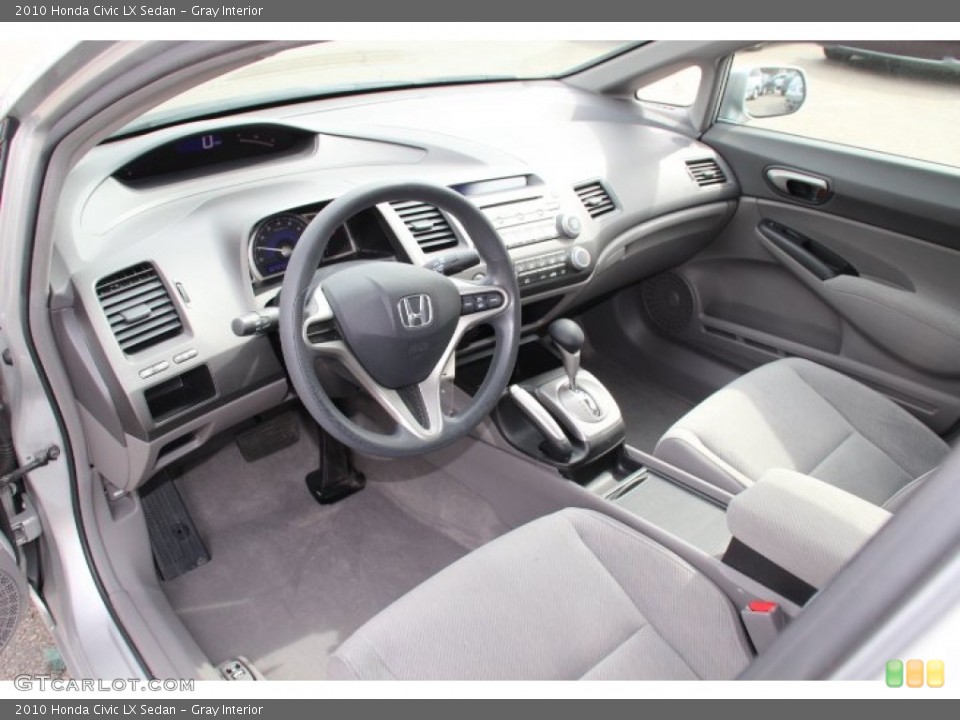 Gray Interior Prime Interior for the 2010 Honda Civic LX Sedan #78249949