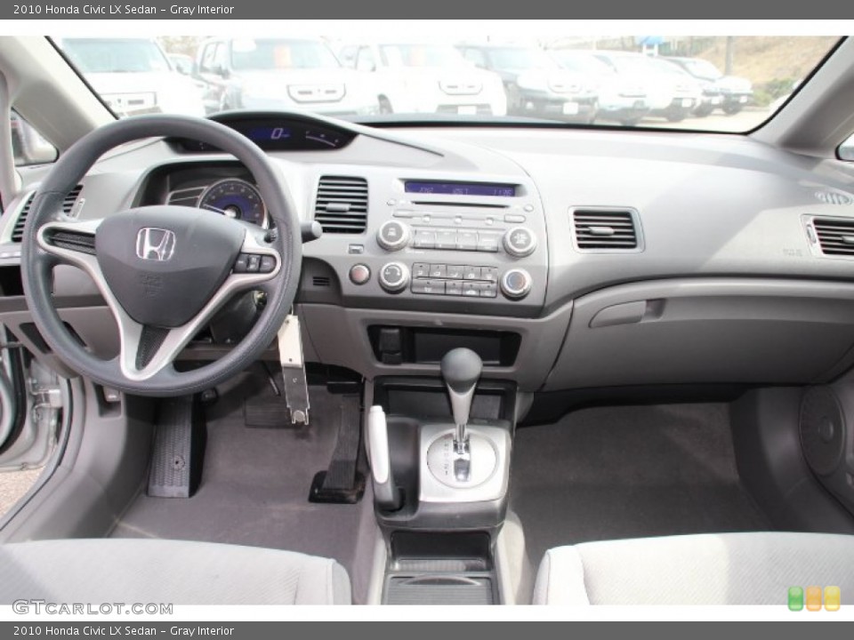 Gray Interior Dashboard for the 2010 Honda Civic LX Sedan #78250012