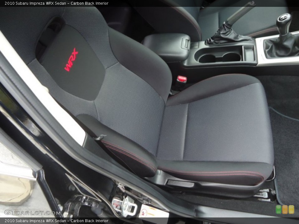 Carbon Black Interior Front Seat for the 2010 Subaru Impreza WRX Sedan #78250762