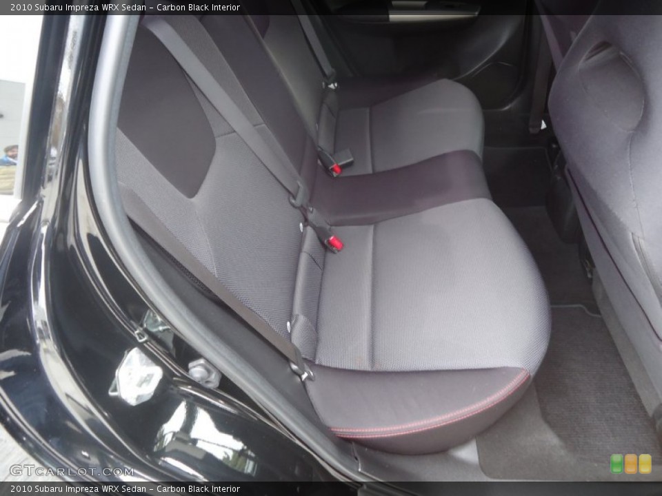 Carbon Black Interior Rear Seat for the 2010 Subaru Impreza WRX Sedan #78250783