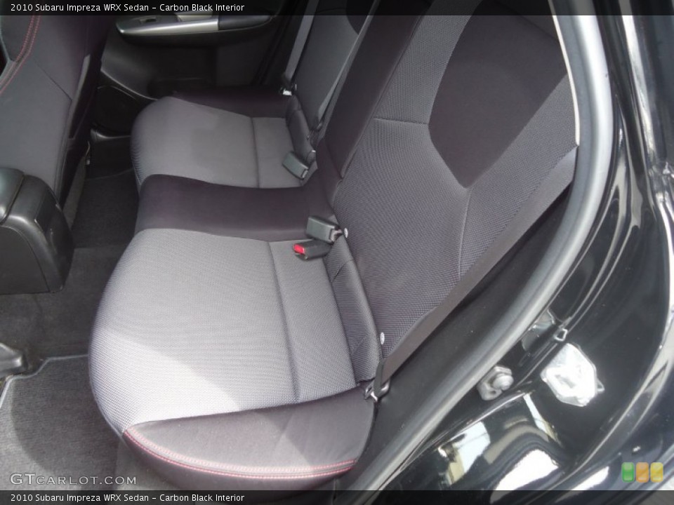 Carbon Black Interior Rear Seat for the 2010 Subaru Impreza WRX Sedan #78250801