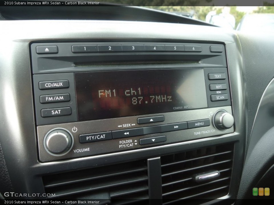Carbon Black Interior Audio System for the 2010 Subaru Impreza WRX Sedan #78251013