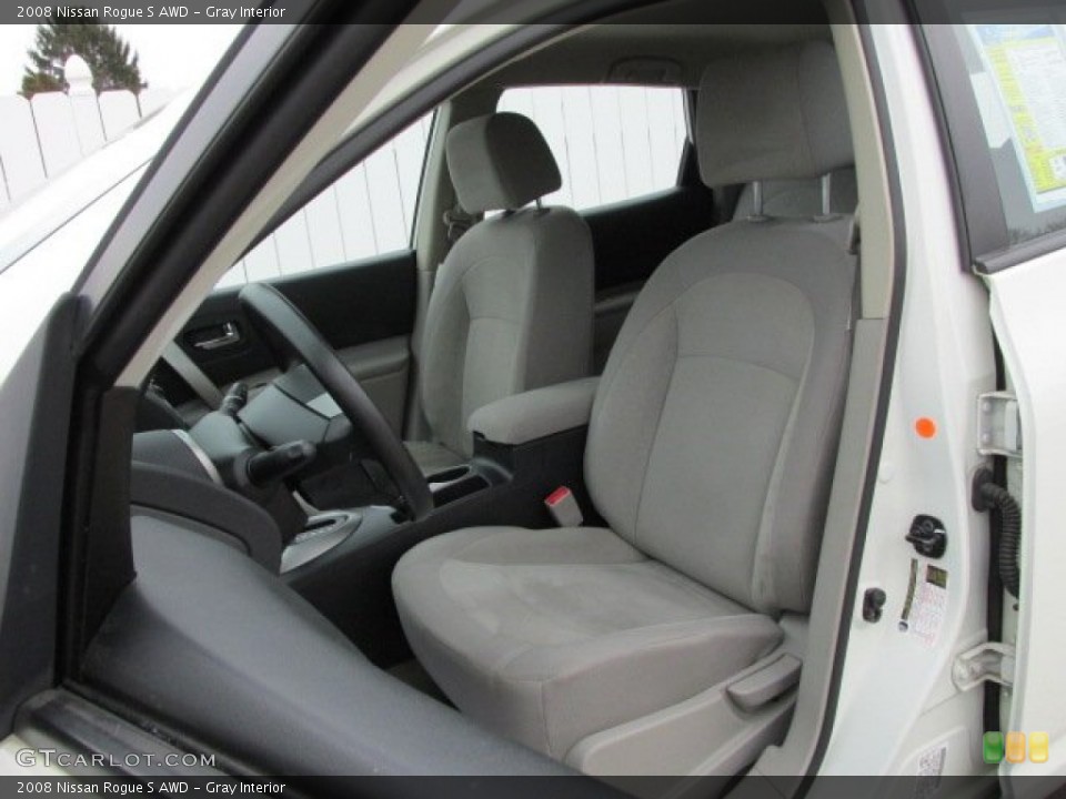 Gray Interior Front Seat for the 2008 Nissan Rogue S AWD #78251177