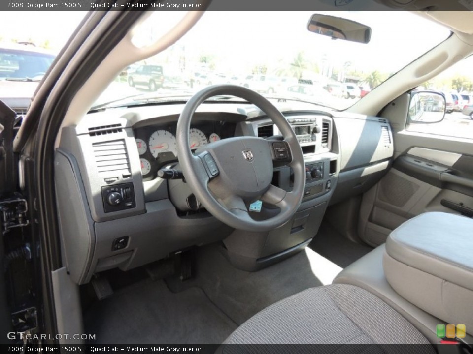 Medium Slate Gray Interior Prime Interior for the 2008 Dodge Ram 1500 SLT Quad Cab #78251250