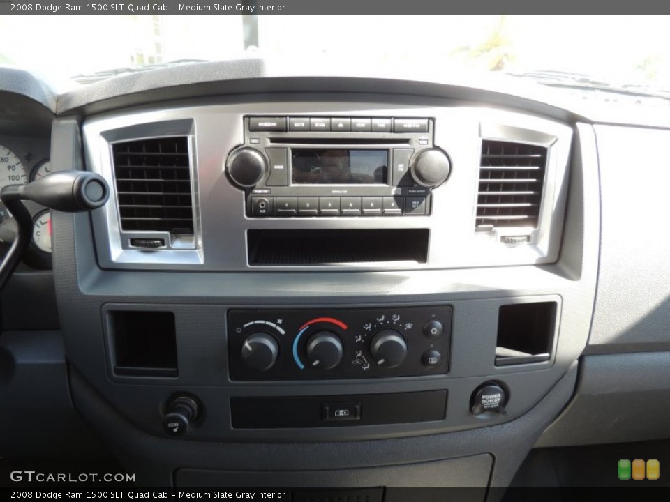 Medium Slate Gray Interior Controls for the 2008 Dodge Ram 1500 SLT Quad Cab #78251353