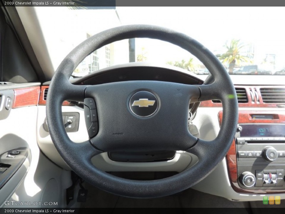 Gray Interior Steering Wheel for the 2009 Chevrolet Impala LS #78252424