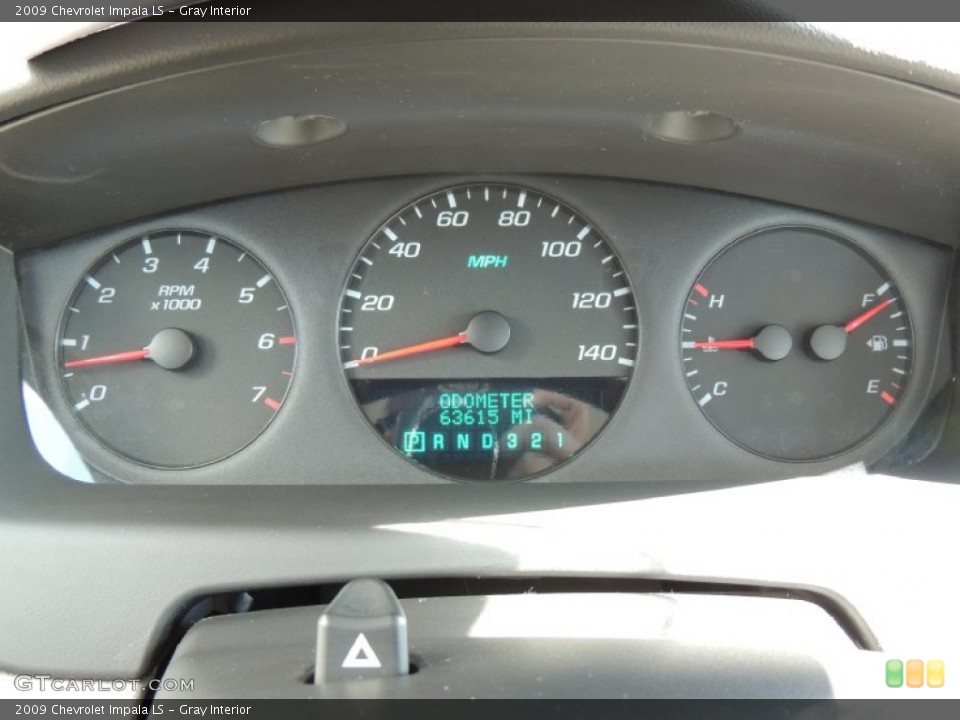 Gray Interior Gauges for the 2009 Chevrolet Impala LS #78252445