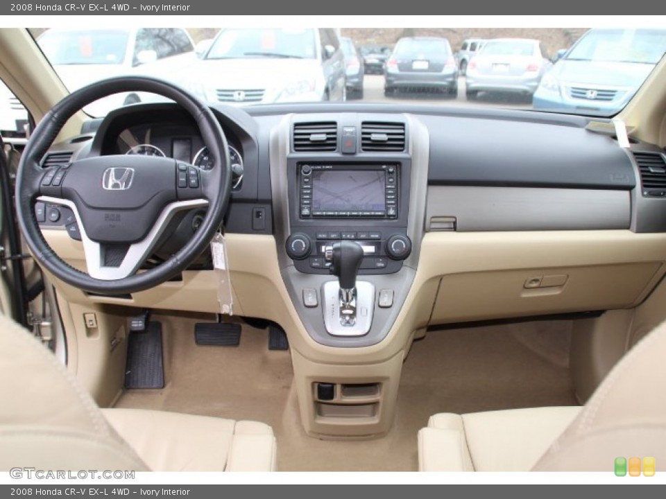Ivory Interior Dashboard for the 2008 Honda CR-V EX-L 4WD #78252607